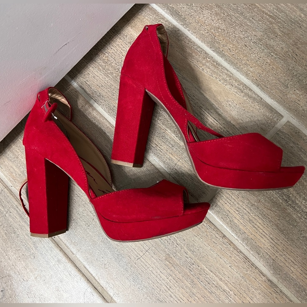 American Rag Red Heels/ Bought from Nordstrom/ work only a couple times !